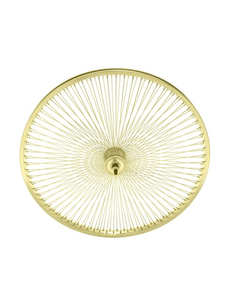 26 Steel Front Wheel 144 Spoke 14gGold 3/8 Axle Single Wall Gold.